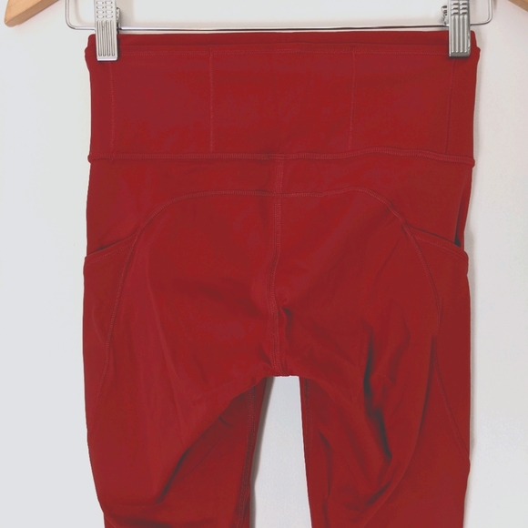 Lululemon Fast and Free Crop II Magma 4 - Picture 14 of 16